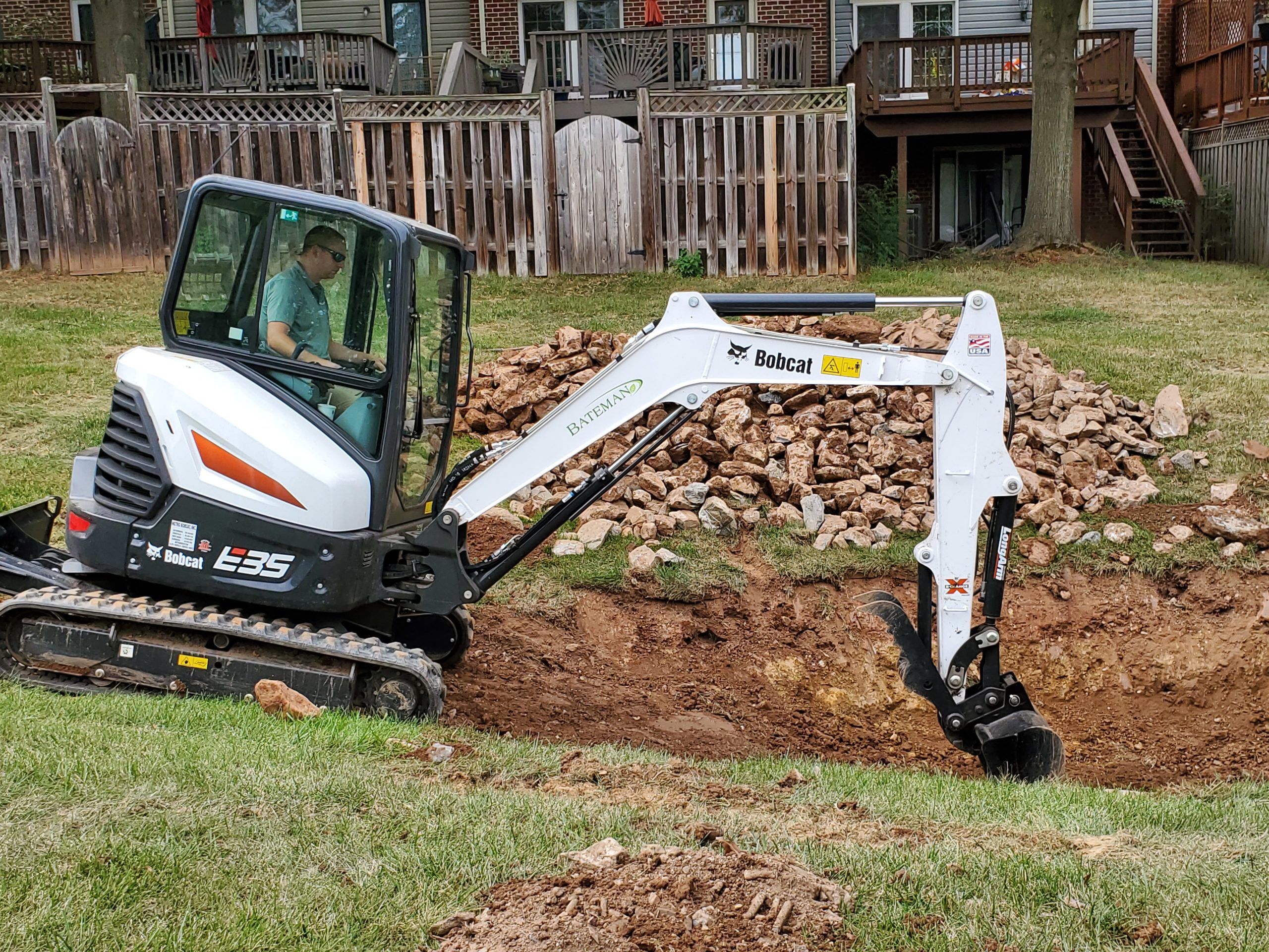 grading and excavating circle